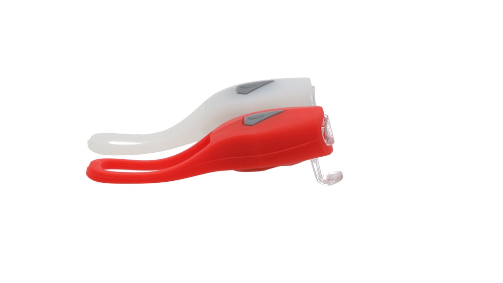 BALIZA SET D/T SILICONA 2LED 3 FUNCIONES C/SUJETADOR TOPMEGA