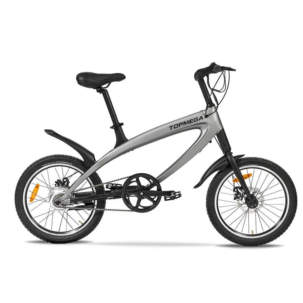 BICICLETA ELECTRICA S1 R20 36V, 250W, 5.2AH GRIS