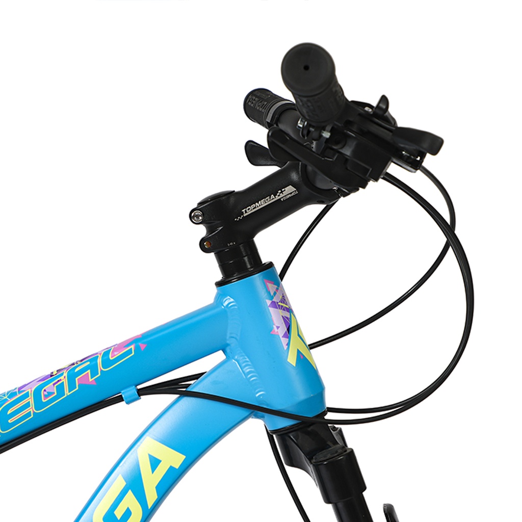 BICICLETA MTB REGAL ALUMINIO R29 21V CELESTE AMA/ROSA M