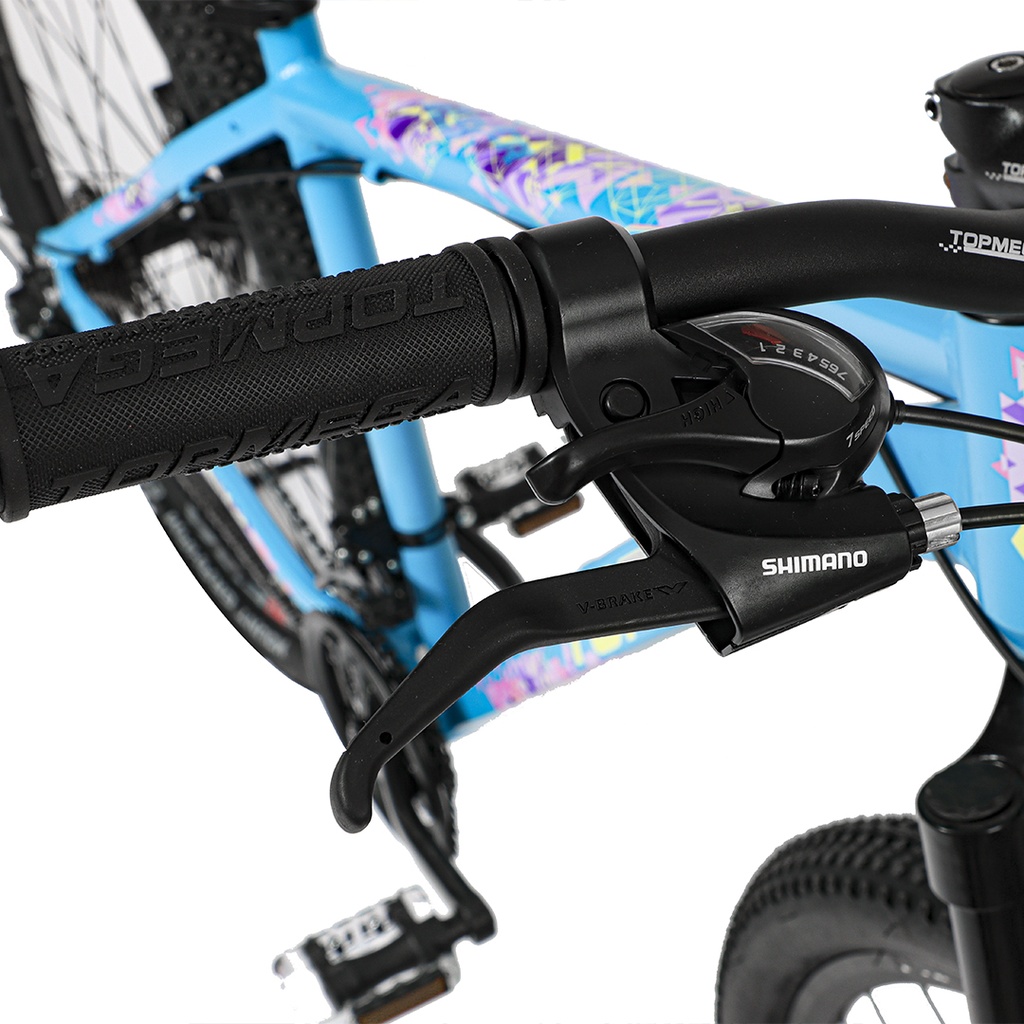 BICICLETA MTB REGAL ALUMINIO R29 21V CELESTE AMA/ROSA M