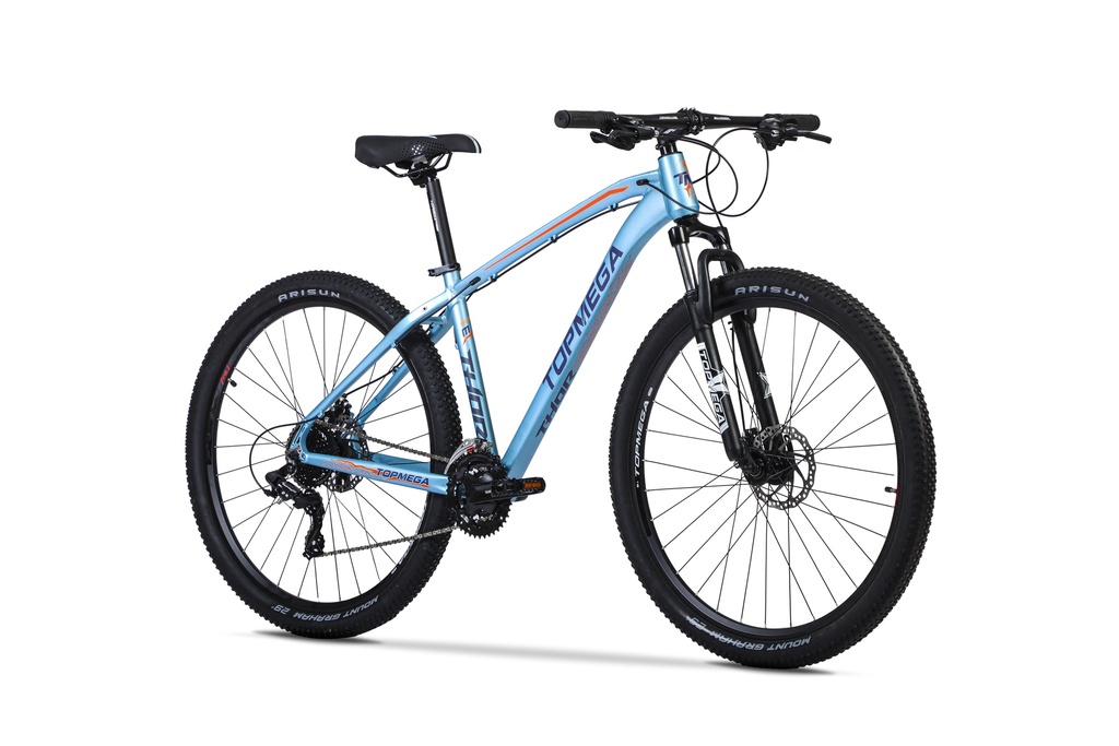 BICICLETA MTB THOR R29 24V ALUMINIO CELESTE/AZUL/NARANJA TALLE L
