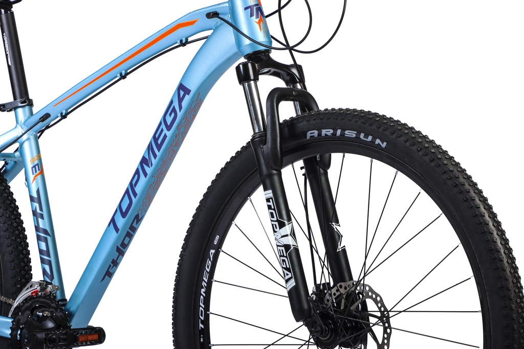 BICICLETA MTB THOR R29 24V ALUMINIO CELESTE/AZUL/NARANJA TALLE M