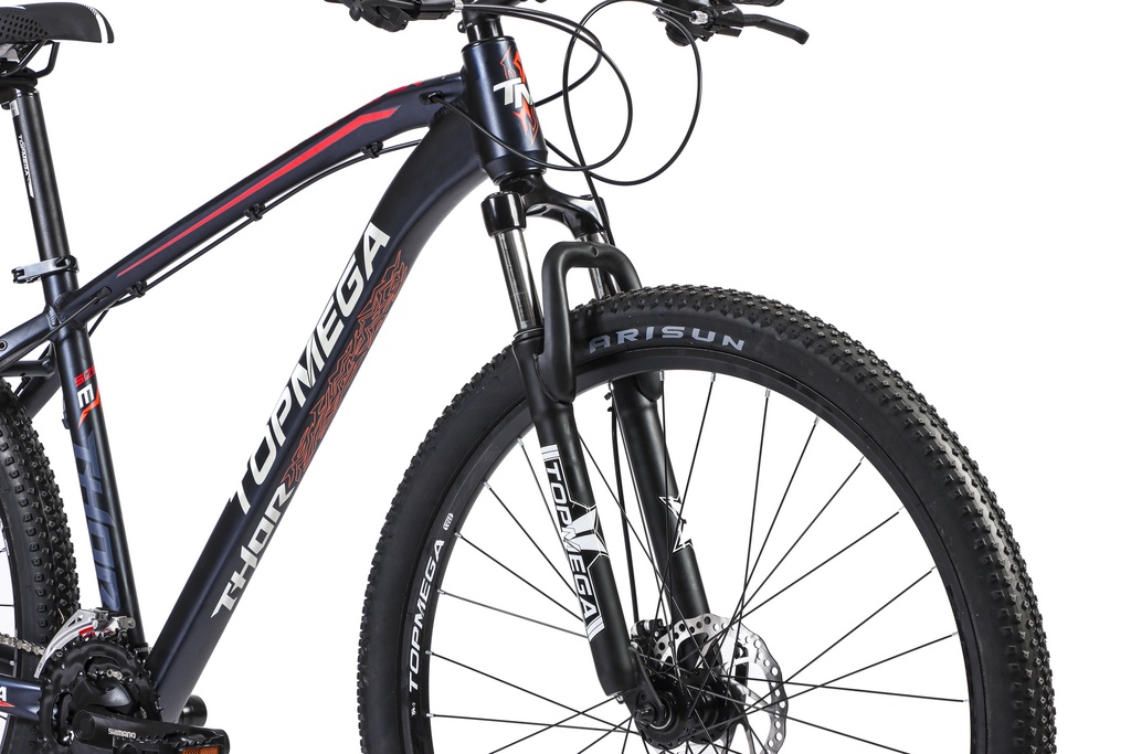 BICICLETA MTB THOR R29 24V ALUMINIO NEGRO/BLANCO/NARANJA TALLE M