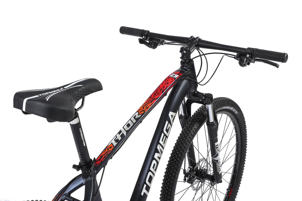 BICICLETA MTB THOR R29 24V ALUMINIO NEGRO/BLANCO/NARANJA TALLE L