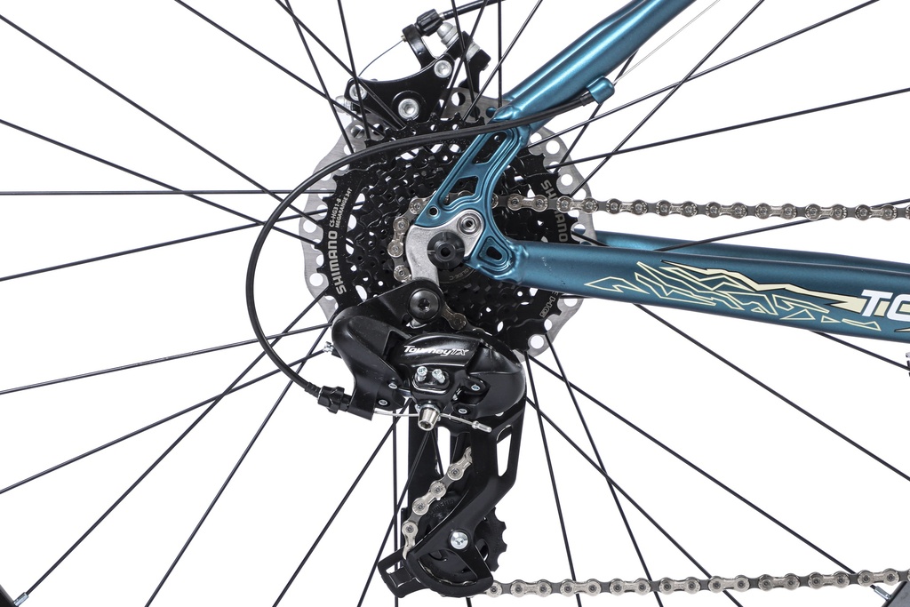 BICICLETA MTB THOR R29 24V ALUMINIO AZUL/BLANCO/AMARILLO TALLE S