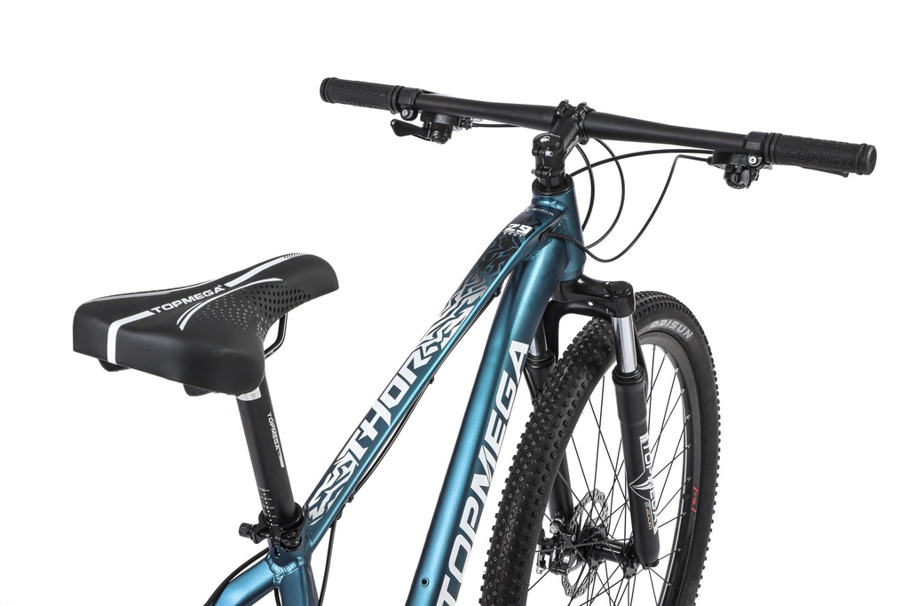 BICICLETA MTB THOR R29 24V ALUMINIO AZUL/BLANCO/AMARILLO TALLE S