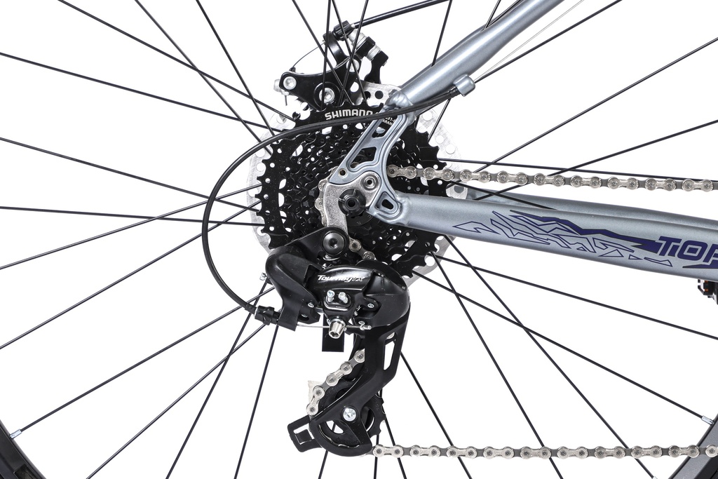 BICICLETA MTB THOR R29 24V ALUMINIO GRIS/VIOLETA/NEGRO TALLE L