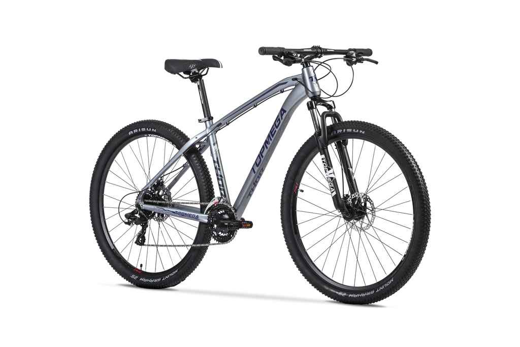 BICICLETA MTB THOR R29 24V ALUMINIO GRIS/VIOLETA/NEGRO TALLE S