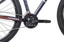 BICICLETA MTB THOR R29 24V ALUMINIO NEGRO/BLANCO/NARANJA TALLE XL