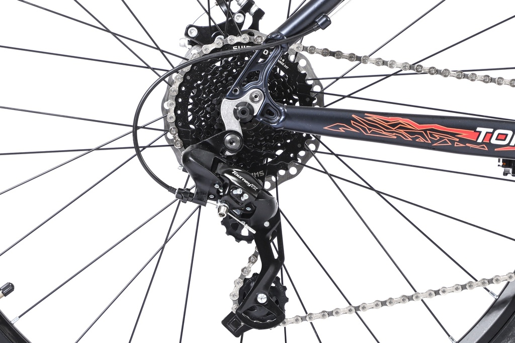 BICICLETA MTB THOR R29 24V ALUMINIO NEGRO/BLANCO/NARANJA TALLE XL