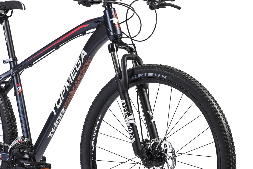 BICICLETA MTB THOR R29 24V ALUMINIO NEGRO/BLANCO/NARANJA TALLE XL