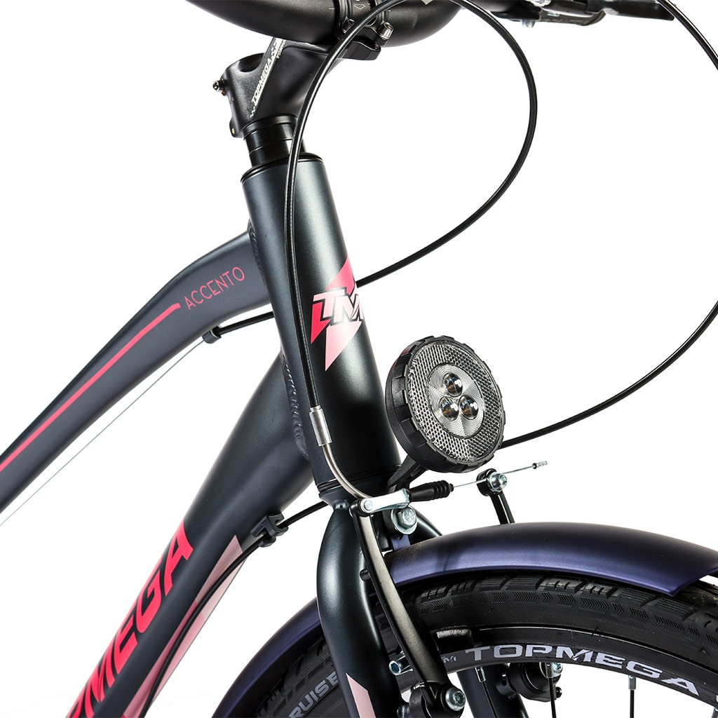 BIC URBANA ACCENTO ALUM HOMBRE 700C NEXUS 3VEL. GRIS/ROSA