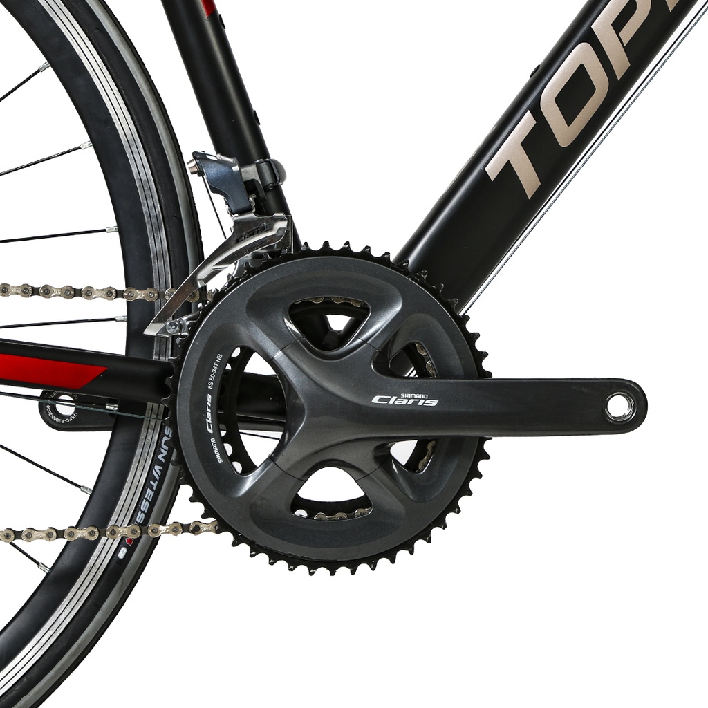 BICICLETA RUTA HARRIER ALUMINIOINIO 16V T54 SHIMANO CLARIS NEG/ROJ