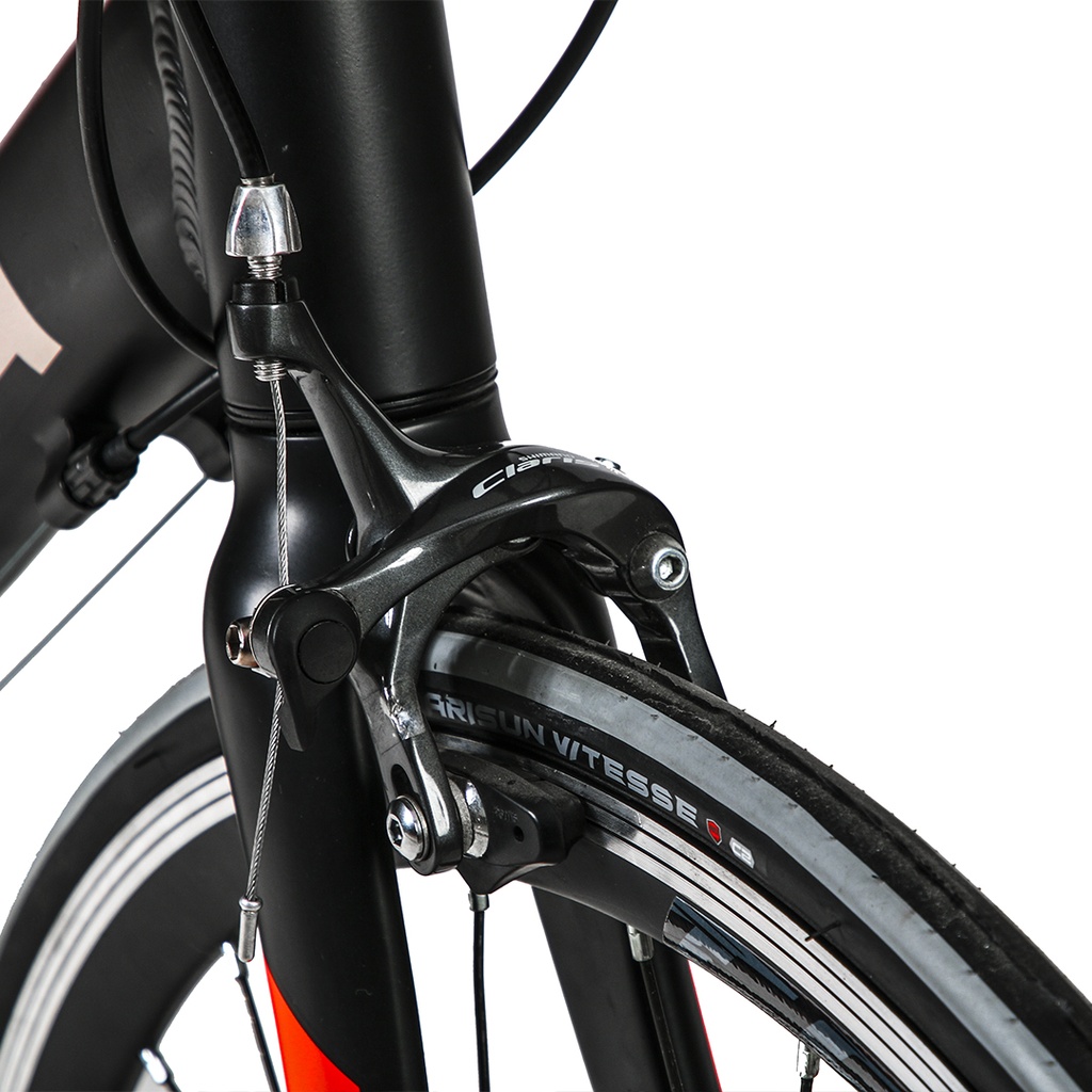 BICICLETA RUTA HARRIER ALUMINIOINIO 16V T54 SHIMANO CLARIS NEG/ROJ