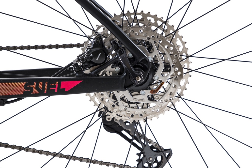 BICICLETA MTB SVEL ALUMINIO X6 NEGRO/ROJO/AMARILLO SLX 12VEL 29ER M