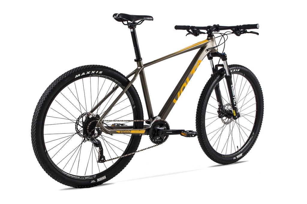 BICICLETA MTB VIGGO ALUMINIO GRIS/AMARILLO ALTUS 27VEL 29ER M