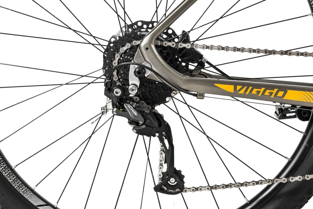 BICICLETA MTB VIGGO ALUMINIO GRIS/AMARILLO ALTUS 27VEL 29ER M