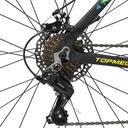 BICICLETA MTB REGAL ALUMINIO R29 21V NEGRO VERD/CEL/AMA M