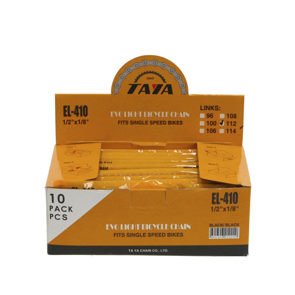 CADENA TAYA 1/2”x1/8”x 112L 1VEL