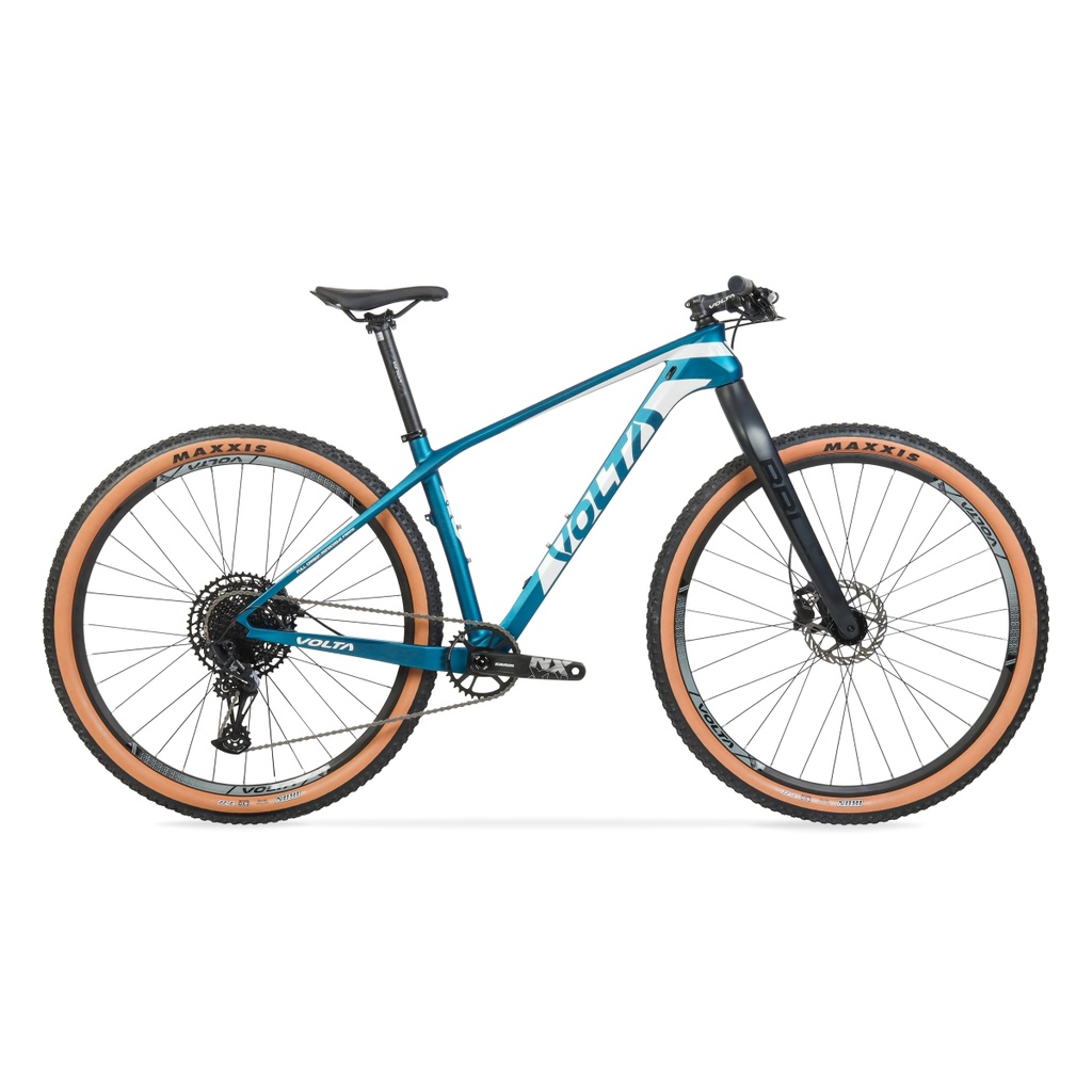 BICICLETA MTB VOLTA X-ZION G2 CARBONO HORQUILLA RIGIDA R29" 12VEL SRAM NX AZUL TALLE S