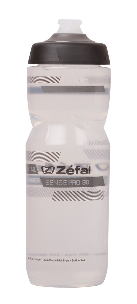 CARAMAÑOLA ZEFAL SENSE 80 PLASTICA PRO 800 ML GRIS/NEGRO
