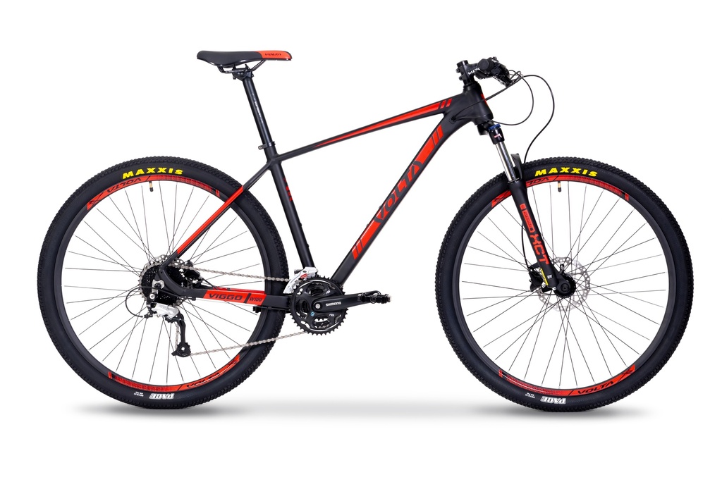 BICICLETA MTB VOLTA VIGGO G1 ALUMINIO R29" 27VEL SHIMANO ALTUS NEGRO/ROJO TALLE M