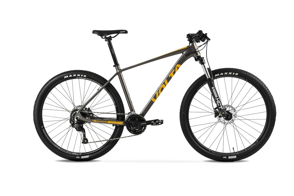 BICICLETA MTB VOLTA VIGGO G1 ALUMINIO R29" 27VEL SHIMANO ALTUS GRIS/AMARILLO TALLE M