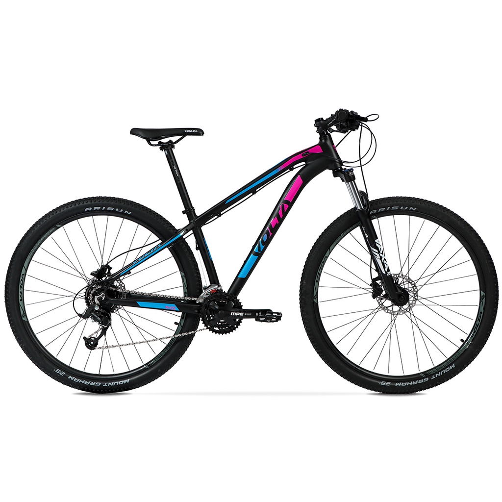 BICICLETA MTB VOLTA RAZZ G2 ALUMINIO R29" 24VEL MICROSHIFT NEGRO/AZUL/ROSA TALLE M
