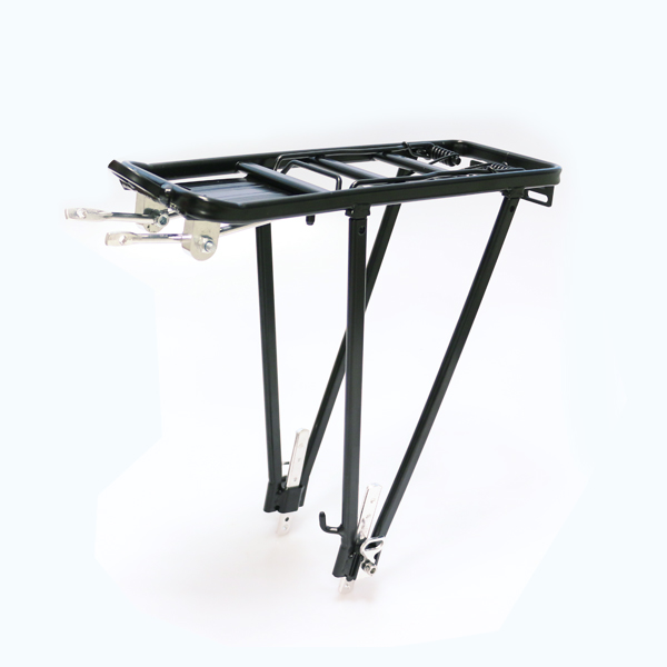 PORTAPAQUETE MTB TOPMEGA ALUMINIO NEGRO C/VARILLA