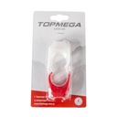 BALIZA TOPMEGA SET D/T SILICONA 2LED 3FUNCIONES C/SUJETADOR SIN PILAS
