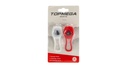 BALIZA TOPMEGA SET D/T SILICONA 2LED 3 FUNCIONES C/SUJETADOR