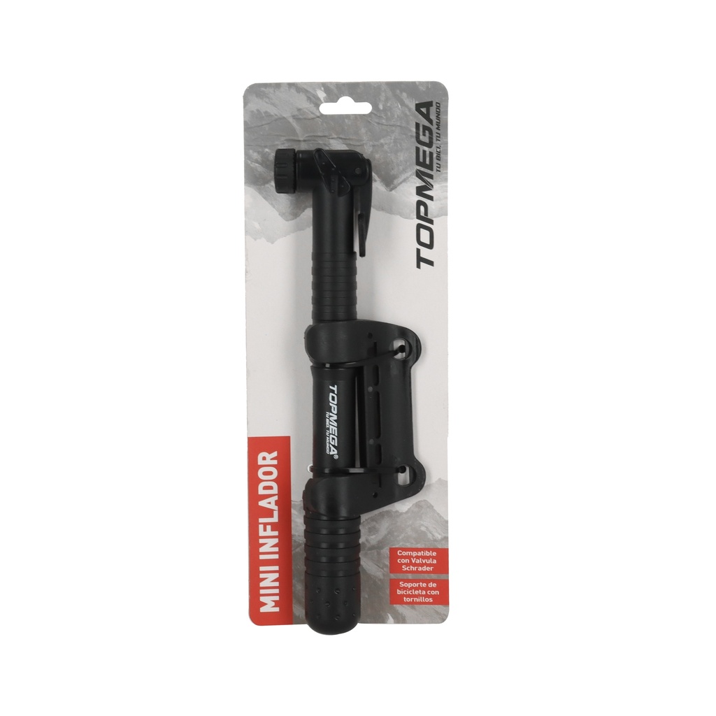 INFLADOR TOPMEGA DE MANO PVC COMPACTO 21X225MM D/VALVULA