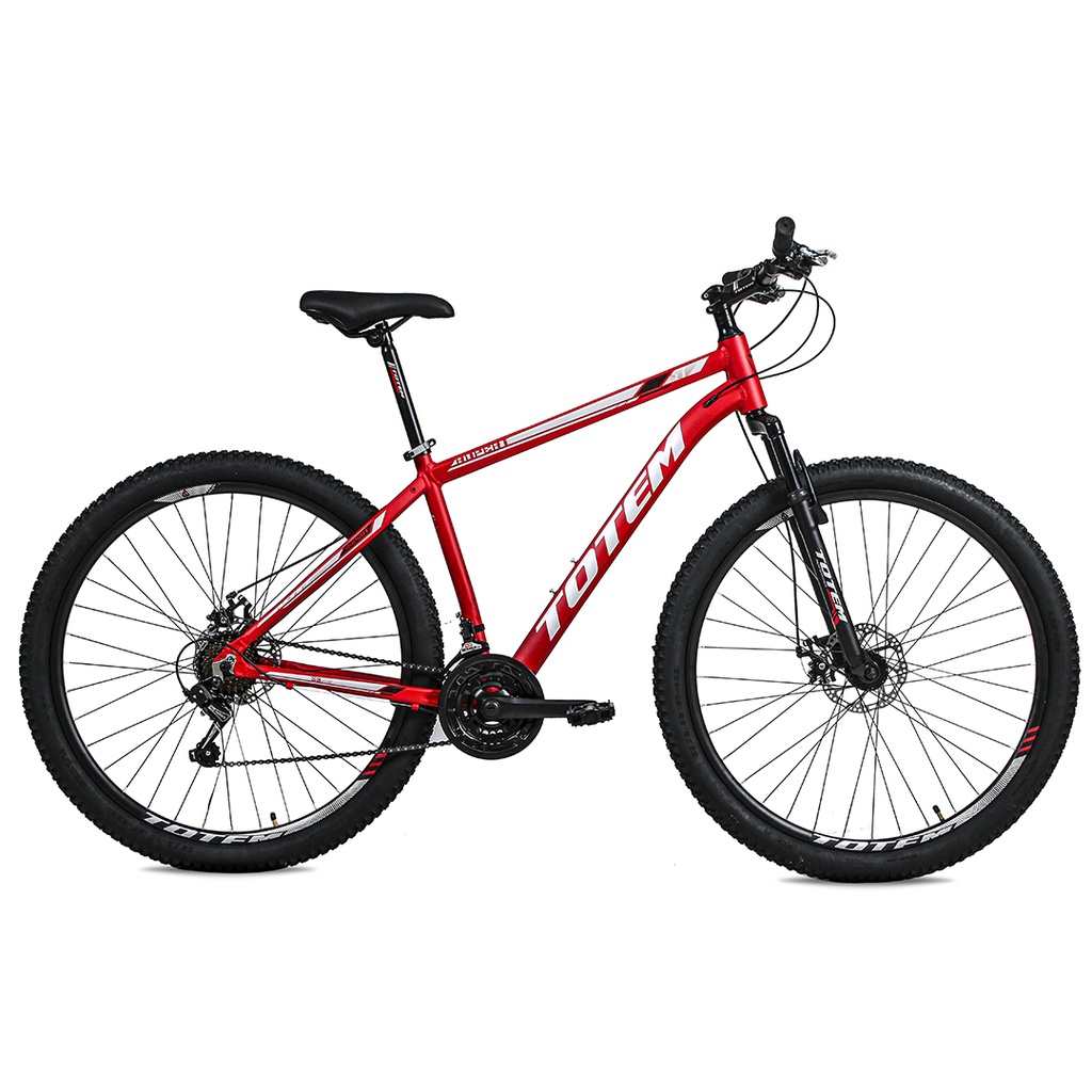 BICICLETA MTB TOTEM ALUMINIO R29" 21VEL LTWOO ROJO/NEGRO TALLE M