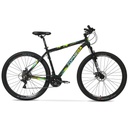 BICICLETA MTB TOPMEGA REGAL ALUMINIO R29" 21VEL SHIMANO TOURNEY NEGRO/VERDE/CELESTE/AMARILLO TALLE L