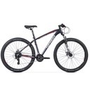 BICICLETA MTB TOPMEGA THOR ALUMINIO R29" 24VEL SHIMANO TOURNEY NEGRO/BLANCO/NARANJA TALLE M