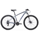 BICICLETA MTB TOPMEGA THOR ALUMINIO R29" 24VEL SHIMANO TOURNEY GRIS/VIOLETA/NEGRO TALLE M