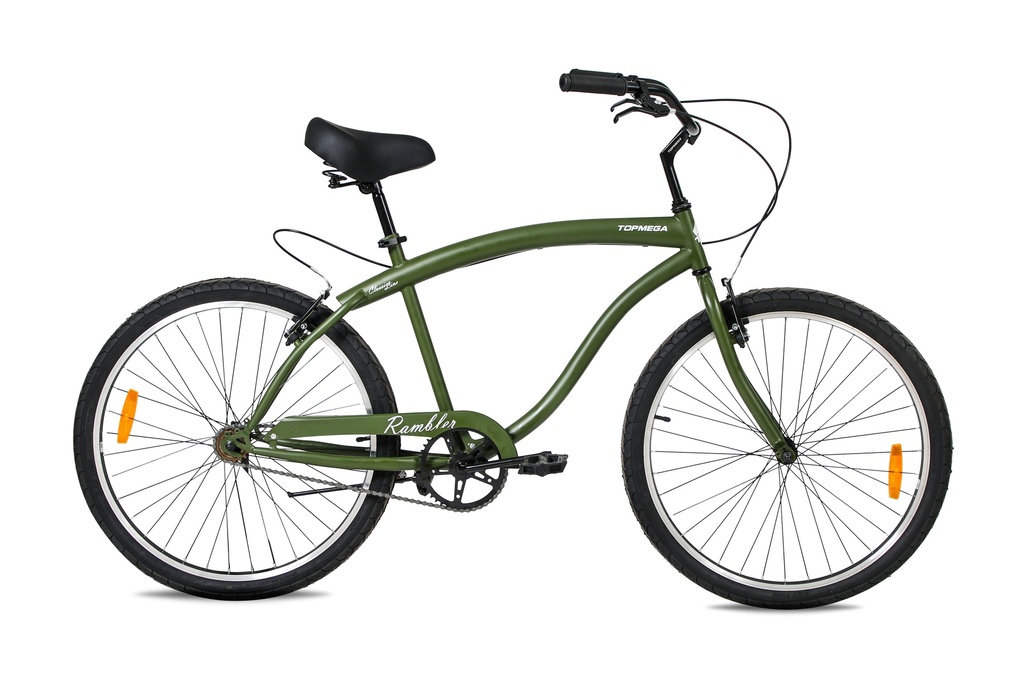 BICICLETA PASEO TOPMEGA RAMBLER R26 ACERO 1VEL VERDE