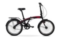 BICICLETA FOLDING TOPMEGA AGILE CITY ALUMINIO R20" 1VEL NEGRO/ROJO