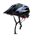 CASCO MTB SMART 16 VENTILACIONES C/VISERA 52-58 CM NEGRO/AZUL