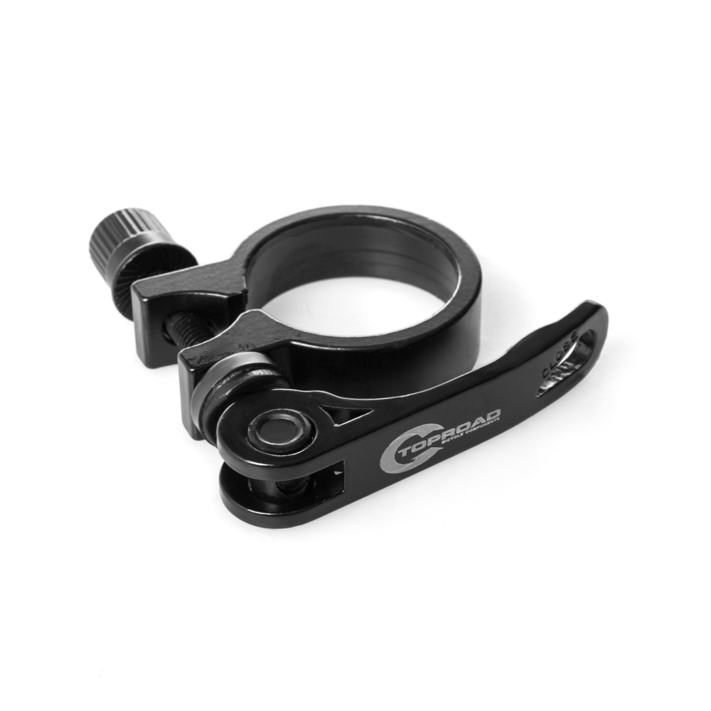 COLLAR DE ASIENTO TOPMEGA ALUMINIO 34.9MM C/CIERRE NEGRO