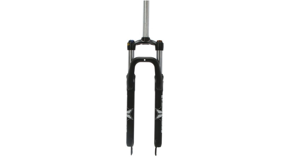 HORQUILLA SUSPENSION 29" TOPMEGA 28.6 ALUMINIO CON BLOQUEO MECÁNICO NEGRO/BLANCO