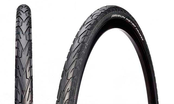 CUBIERTA ARISUN 26X1.60 URBANA METRO CRUISER WIRE BEAD 60TPI NEGRA