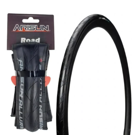 CUBIERTA ARISUN 700X25C RUTA RAPIDE WIRE BEAD 30TPI NEGRO