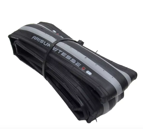 CUBIERTA ARISUN 700X25C RUTA VITESSE CLINCHER FOLDABLE KEVLAR 60TPI NEGRO