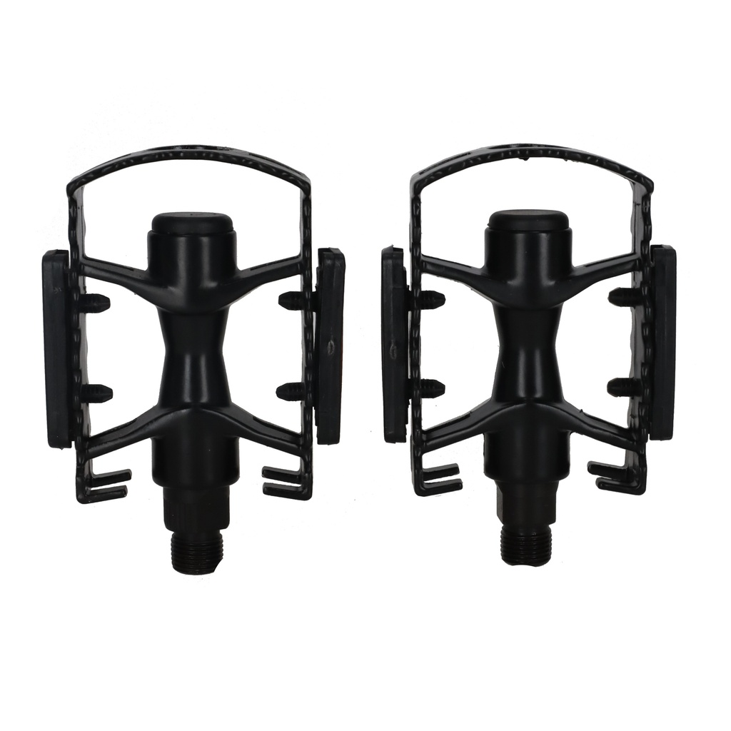 PEDAL ALUMINIO MTB FULL C/BOLILLA 9/16" NEGRO