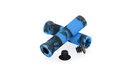 PUÑO MTB STUNT GOMA 125MM NEGRO/AZUL