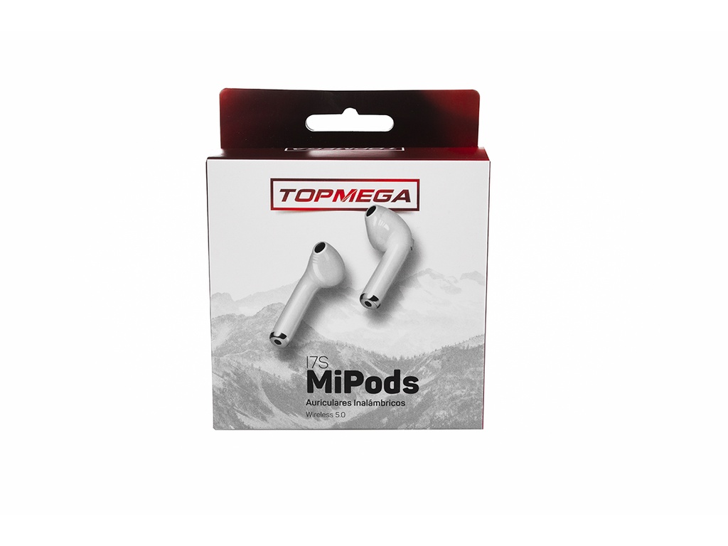 AURICULAR BLUETOOTH EARBUD C/ESTUCHE D CARGA TOPMEGA BLANCO