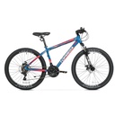 BICICLETA MTB TOPMEGA NEPTUNE ALUMINIO R26" SHIMANO TOURNEY 21VEL AZUL/FUCSIA/NARANJA TALLE S
