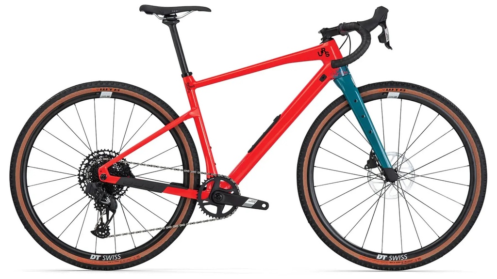 BICICLETA GRAVEL BMC URS TWO CARBONO R28" 12VEL ROJO/AZUL TALLE S
