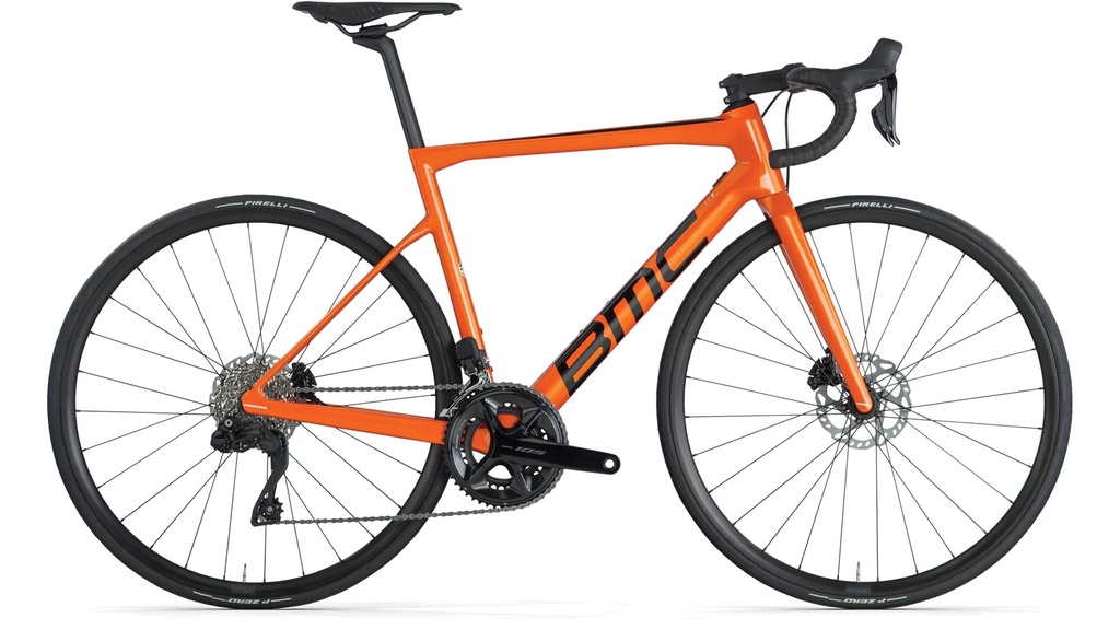 BICICLETA RUTA BMC TEAMMACHINE SLR FOUR CARBONO R28" 105 DI2 24VEL NARANJA TALLE 51